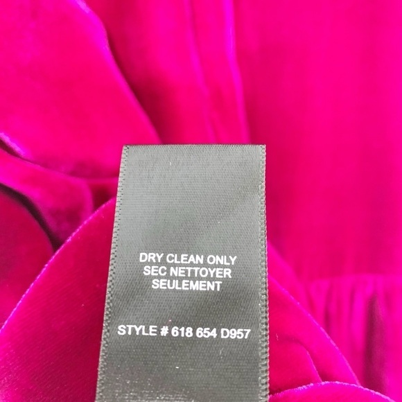 Rebecca Taylor Ruched Velvet Dress Size 4 - Picture 10 of 10